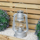 25cm/30cm Silver Paraffin Hurricane Lantern Camping Light