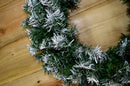 55cm Premier Christmas Snow Tipped Green Pine PVC Door Wreath