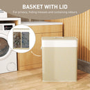 HOMCOM 100L Laundry Basket With Lid, Washing Basket For Bathroom