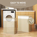 HOMCOM 100L Laundry Basket With Lid, Washing Basket For Bathroom