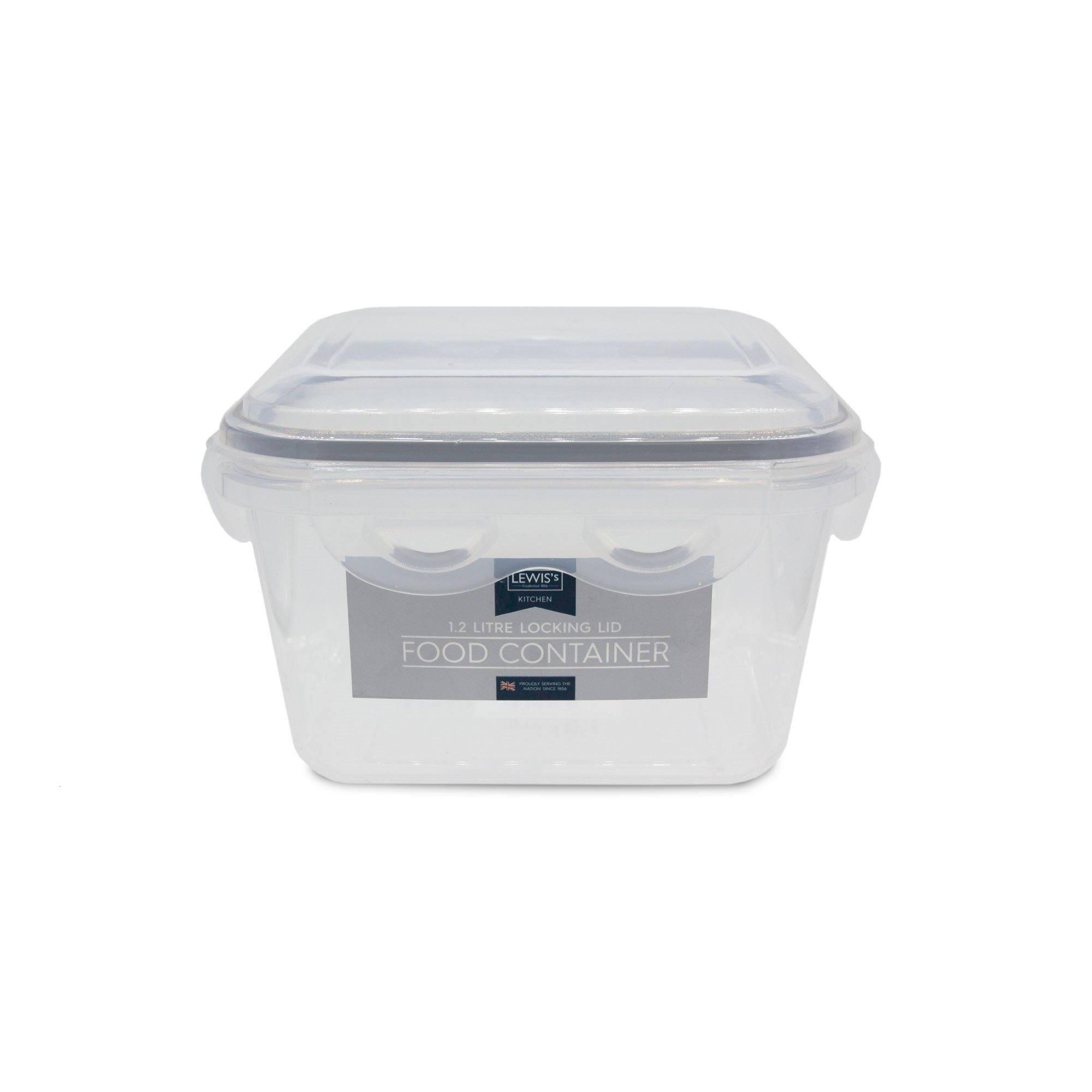 Click Fasten Food Containers Lewis's Food Container Click Lock - 1.2L Square