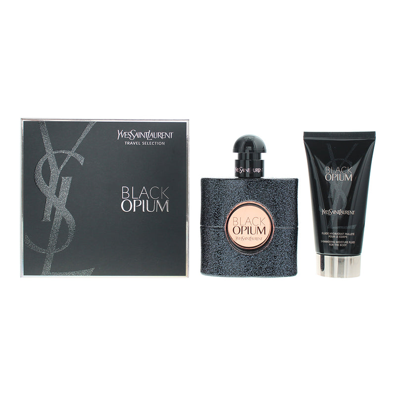 Yves Saint Laurent Black Opium 2 Piece Gift Set: Eau de Parfum 50ml - Body Lotio