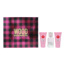 Dsquared2 Wood 3 Piece Gift Set: Eau de Toilette 50ml - Body Lotion 50ml - Showe