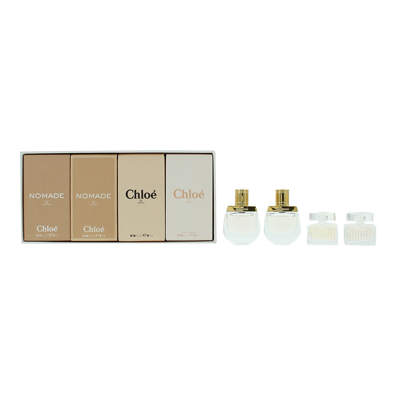 Chloé Mini 4 Piece Gift Set: Chloé Eau de Parfum 5ml - Nomade Eau de Parfum 5ml