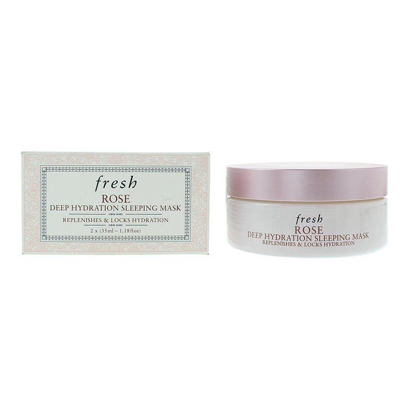 Fresh Rose Deep Hydration Sleeping Mask Replenishes and Locks Hydration 2 x 35ml