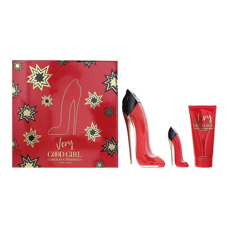 Carolina Herrera Very Good Girl 3 Piece Gift Set: Eau de Parfum 80ml - Body Loti