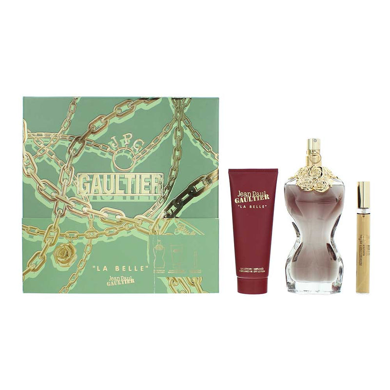 Jean Paul Gaultier La Belle 3 Piece Gift Set: Eau de Parfum 100ml - Eau de Parfu