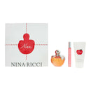 Nina Ricci Nina 3 Piece Gift Set: Eau de Toilette 80ml - Rollerball 10ml - Body