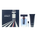 Tommy Hilfiger Impact 3 Piece Gift Set: Eau De Toilette 100ml - Body Wash 100ml