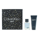 Calvin Klein Defy 2 Piece Gift Set: Eau de Toilette 50ml - Shower Gel 100ml