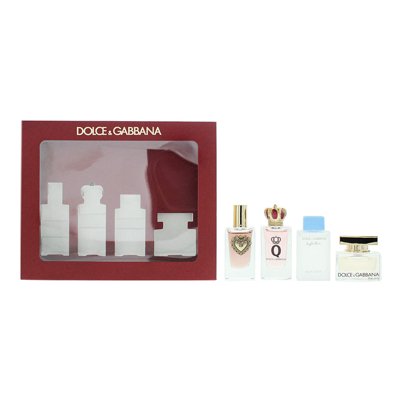 Dolce & Gabbana Miniat 4 Piece Gift Set: Devotion Eau de Parfum 5ml - Q Eau de P