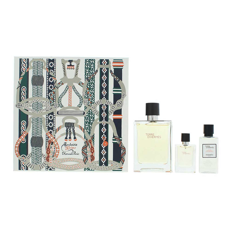 Hermès Terre D'hermès 3 Piece Gift Set: Eau de Toilette 100ml - Eau de Toilette