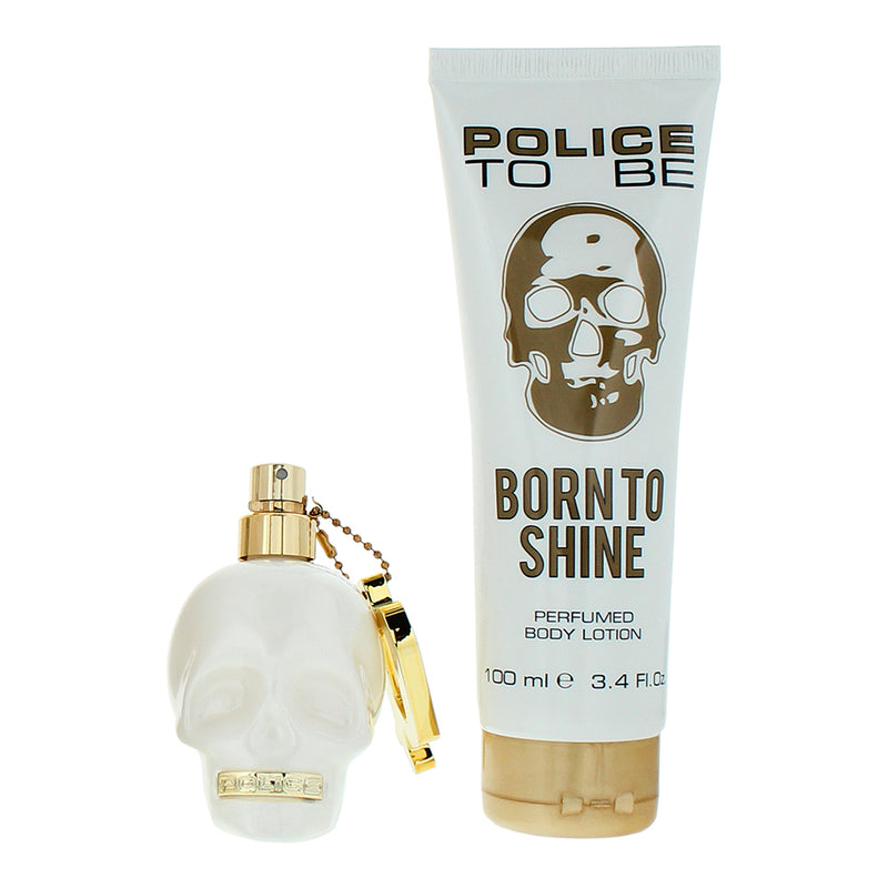 Police To Be Born To Shine 2 Piece Gift Set: Eau de Parfum 40ml - Body Lotion 10
