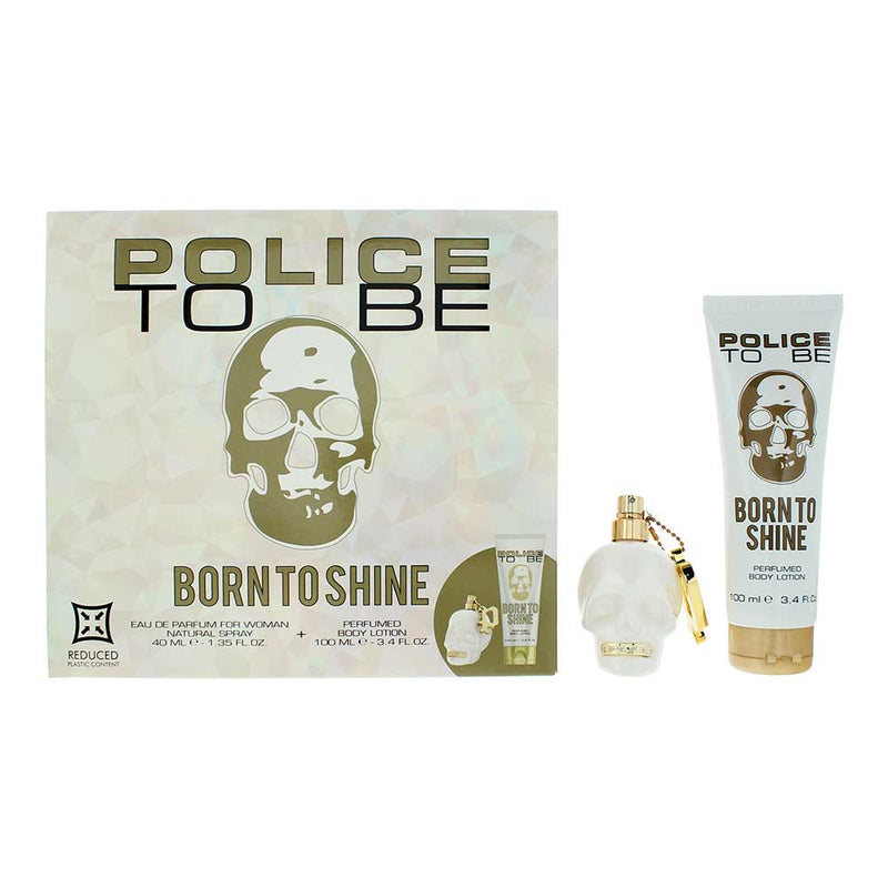 Police To Be Born To Shine 2 Piece Gift Set: Eau de Parfum 40ml - Body Lotion 10