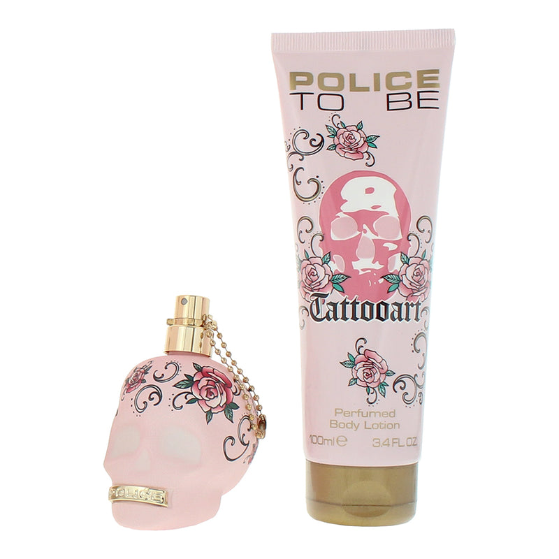 Police To Be Tatto Art 2 Piece Gift Set: Eau de Parfum 40ml - Body Lotion 100ml