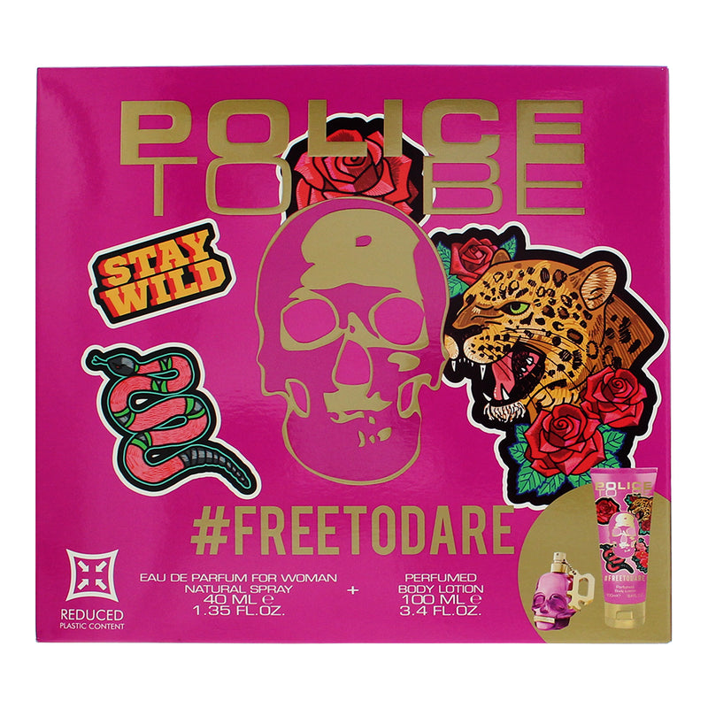 Police To Be Freetodare 2 Piece Gift Set: Eau de Parfum 40ml - Body Lotion 100ml