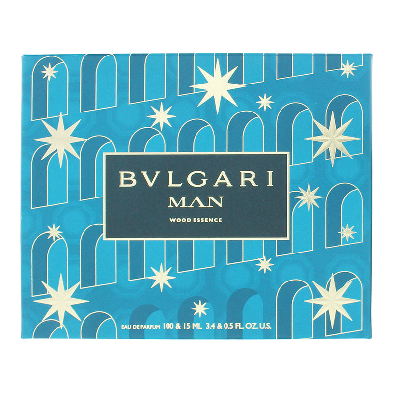Bulgari Man Wood Essence 2 Piece Gift Set: Eau de Parfum 100ml - Eau de Parfum 1
