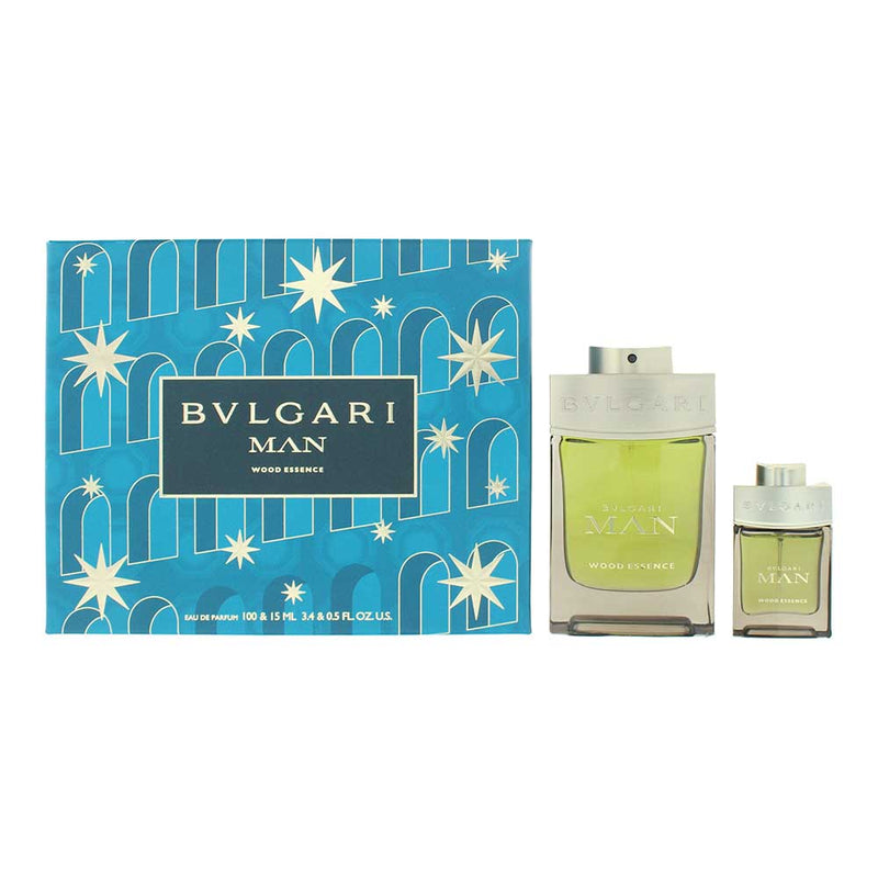 Bulgari Man Wood Essence 2 Piece Gift Set: Eau de Parfum 100ml - Eau de Parfum 1