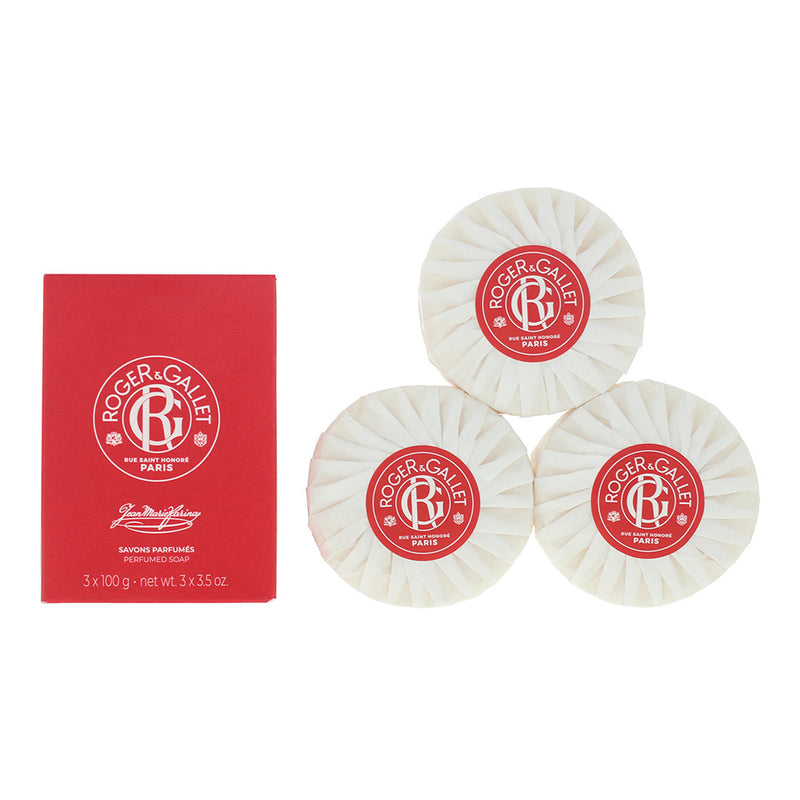 Roger & Gallet Jean Marie Farina 3 x Soap 100g