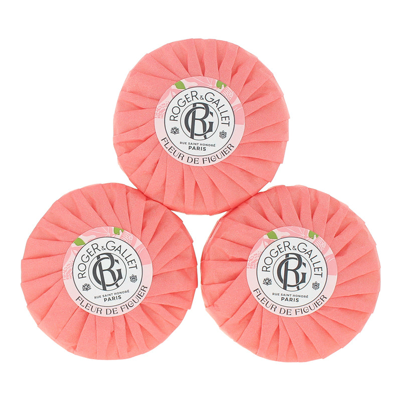 Roger & Gallet Fleur De Figuier 3 x Soap 100g