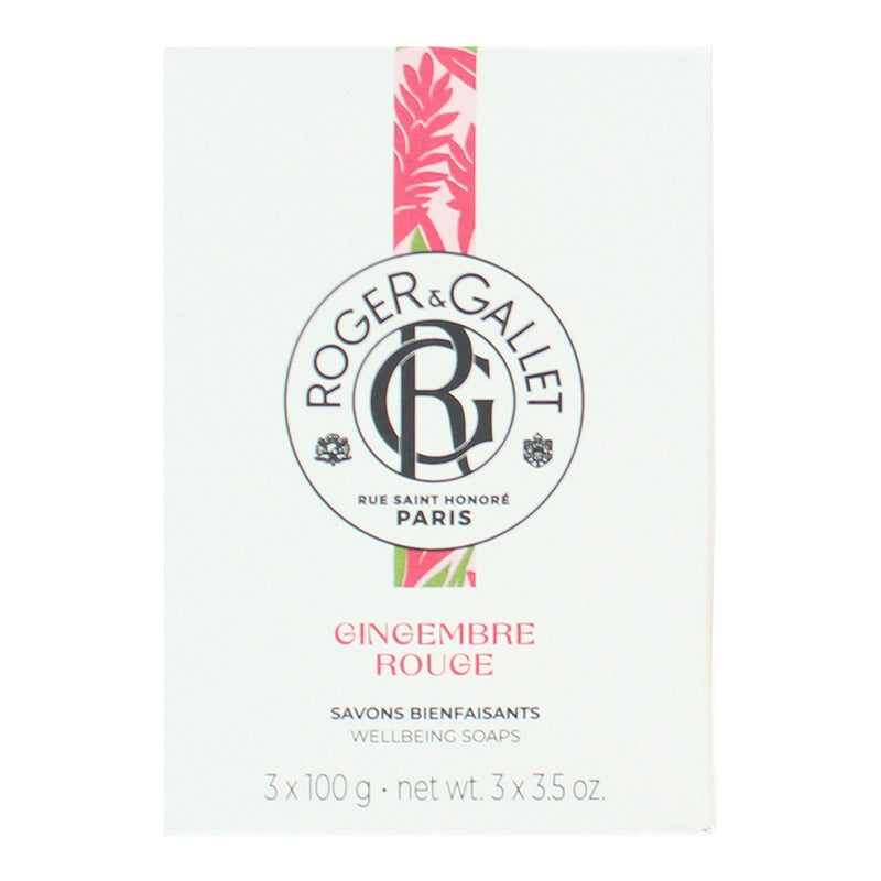 Roger & Gallet Gingembre Rouge 3 x Soap 100g