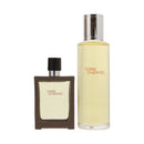 Hermes Terre D'hermes 2 Piece Gift Set: Refill Eau De Toilette 125ml - Eau De Toilette 30ml Travel Spray
