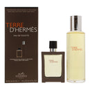 Hermes Terre D'hermes 2 Piece Gift Set: Refill Eau De Toilette 125ml - Eau De Toilette 30ml Travel Spray