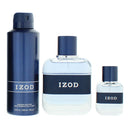 Izod New Classic 3 Piece Gift Set: Eau De Toilette 100ml - Eau De Toilette Trave