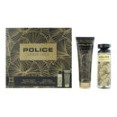 Police Amber Gold Women 2 Piece Gift Set: Eau De Toilette 100ml + Body Lotion 12