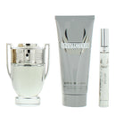 Rabanne Invictus 3 Piece Gift Set: Eau De Toilette 50m - Eau De Toilette 10ml - Shower Gel