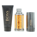 Hugo Boss The Scent 3 Piece Gift Set: Eau De Toilette 100ml - Shower Gel 100ml -