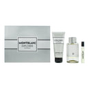 Montblanc Explorer Platinum 3 Piece Gift Set: Eau De Parfum 100ml - Eau De Parfu