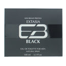New Brand Extasia Black For Men Eau De Toilette 100ml