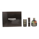 Missoni 3 Piece Gift Set: Eau De Parfum 100ml - Eau De Parfum 10ml - Deodorant