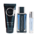Salvatore Ferragamo Intense Leather 3 Piece Gift Set: EDP 100ml - EDP 10ml - Shower Gel
