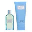 Abercrombie & Fitch First Instinct Blue 2 Piece Gift Set: Eau De Parfum 50ml - Body Lotion 200ml