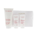 Clarins 3 Piece Gift Set: Body Lotion 200ml - Body Scrub 30ml - Hand & Nail Cream