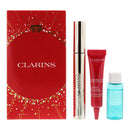 Clarins All About Eyes 3 Piece Gift Set: Mascara 8ml - Eye Serum 7ml - Make-Up Remover 10ml