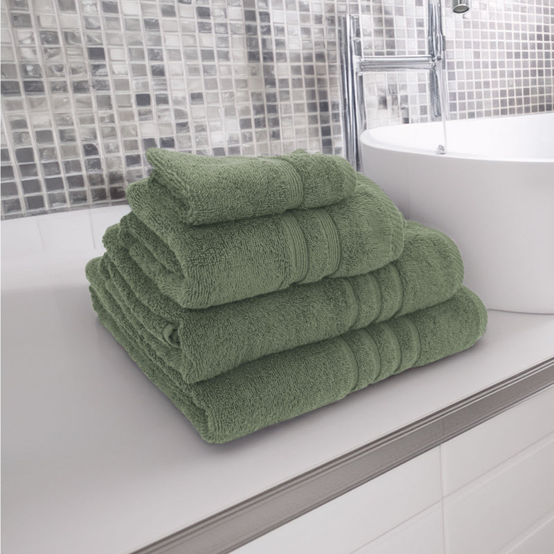 Lewis's Luxury 100% Egyptian Cotton Towel - Sage Green
