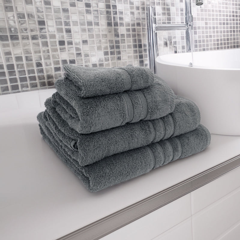 Lewis's Luxury 100% Egyptian Cotton Towel - Slate Blue