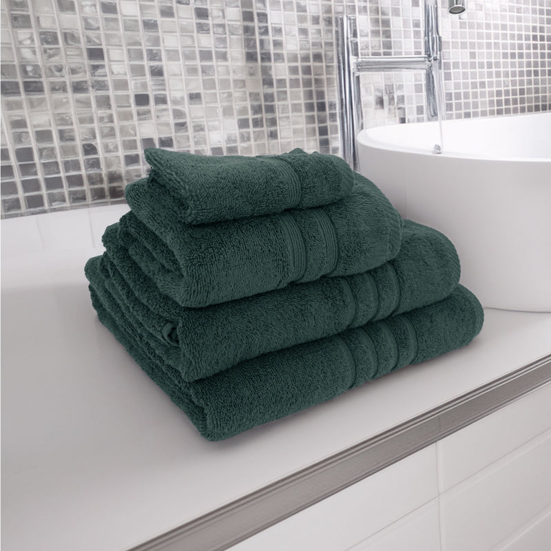 Lewis's Luxury 100% Egyptian Cotton Towel - Green Teal
