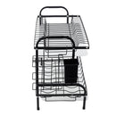 Lifeideas Black Steel Dish Drying Rack 2-Tier