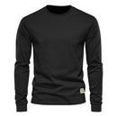 Long-Sleeved Crew Neck T-Shirt