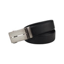 Modishion Automatic Buckle Leather Belt - Black