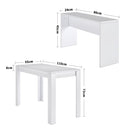 Livingandhome Set 3 Piece Modern Dining Table and Benches
