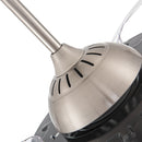 Cottonfy UK 42" Crystal LED Ceiling Fan with 3 Color Lights