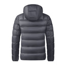 Lightweight Hooded Padded Jacket - Grey