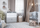 Changing Dresser 800 Shefa Kids, Teddy, White-grey