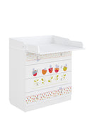 Changing Dresser 800 Shefa Kids, White, Sleepy Kittens