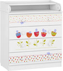 Changing Dresser 800 Shefa Kids, White, Sleepy Kittens